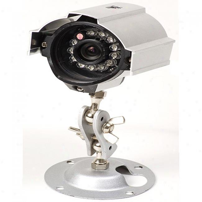 Q-see Qd28414w Weatherproof Color Ccd Camera With 30' Of Night Vision