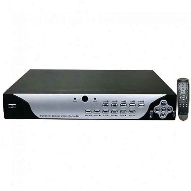Q-see Qsd6204-250 4-channel Internet Monitoring Mpeg4 Dvr With 250gb Hdd