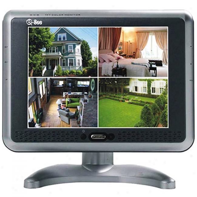 Q-see Qsm80s 8 Inches Color Lcc Monitor With Speakers