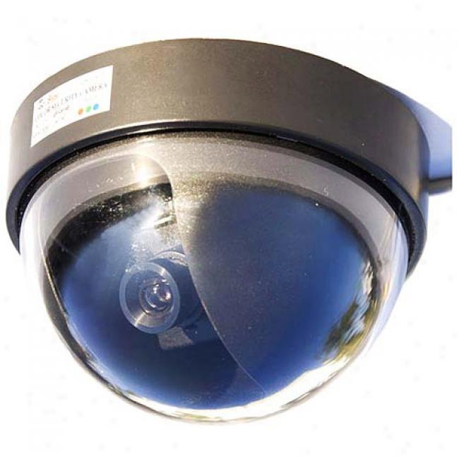 Q-see Qspdc Indoor Dome Color Cmos Camera With 60 Feets Cable And Adapter