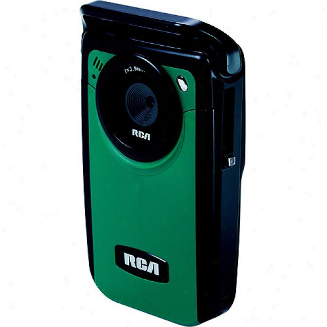 Rca Ez210 Green Small Astonishment Flash Memory Digital Camcorder, 2gb Memory Card Included, Microsd Memory Card Slot