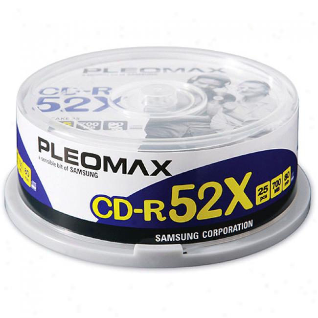 Samsung 52x Write-once Cd-r - 25 Disc Spindle