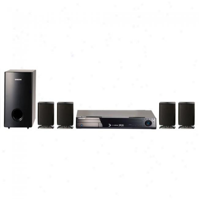 Samsung Home Theater Audio System W/ Upconverting Dvd Chsnger & Ipod Dock, Ht-z410