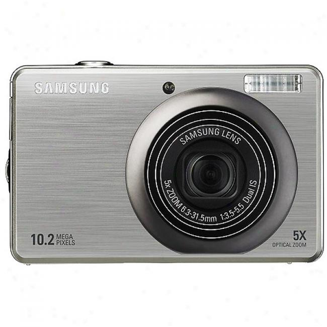 Samsung Sl420 Silver 10mp Digital Camera W/ 5x Optical Zoom, 2.7