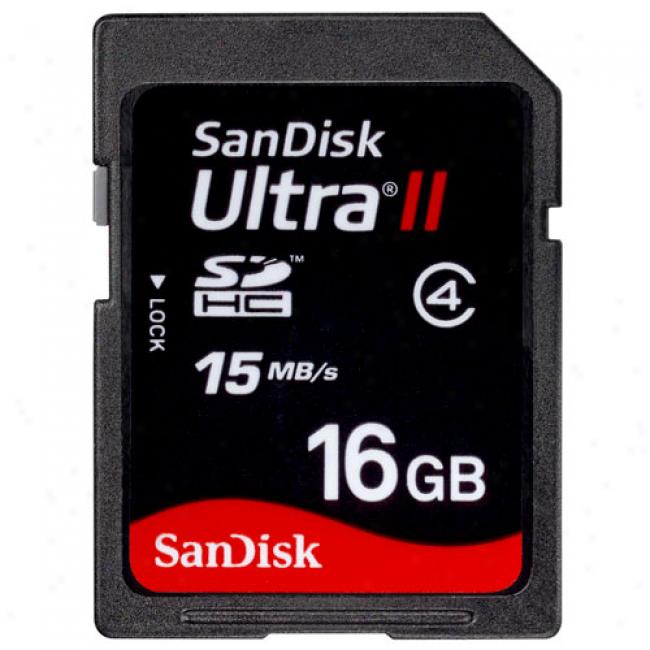 Sandisk 16gb Ultra Ii Sdhc Memory Card