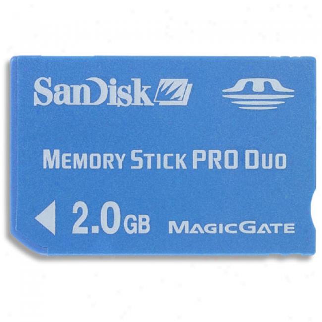 Sandisk Memory Abide Pro Duo 2gb, Blue