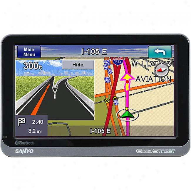 Sanyo Nvm-4370, Gentle Road Gps With Spoken Street Name And Bluetooth Enable, Video Input