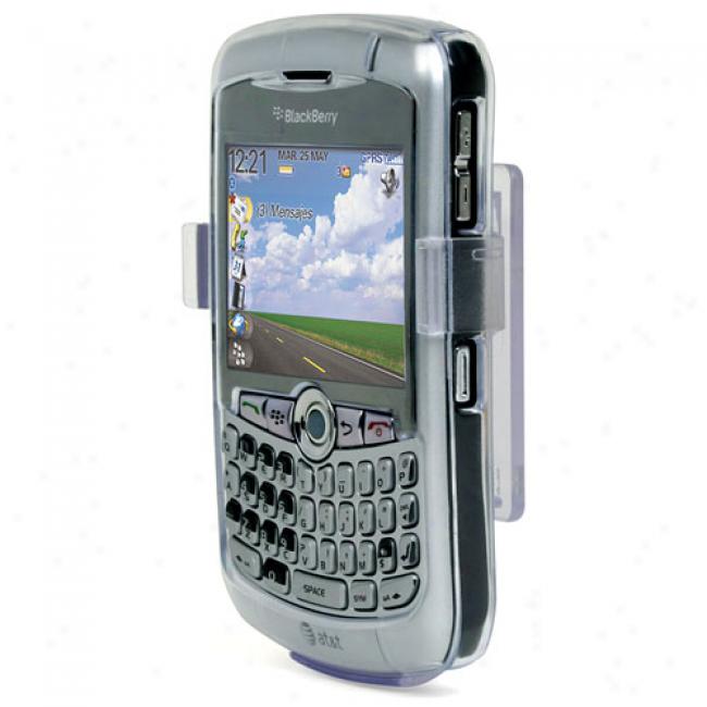 Seethru Hard Shell Case And Holster For Blackberry Curve