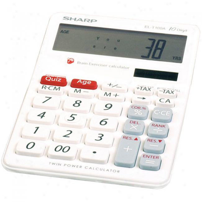 Sharp Brain Exerciser Calculator, El-t100ab
