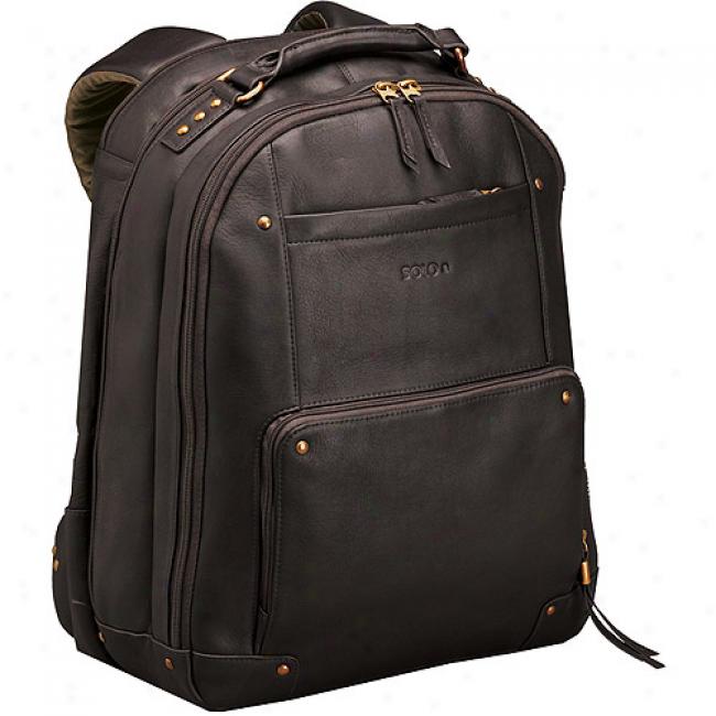 Solo Vintage Collection Leather Backpack, Espresso Brown