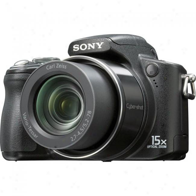 Sony Cyber-shot Dsc-h50 Black 9.1 Mp Digital Camera,15x Optical Zoom & 3