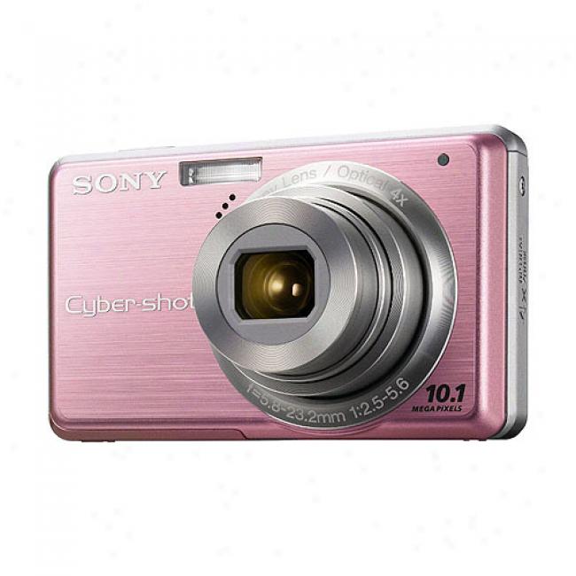 Sony Cyber-shot Dsc-s950 Pink 10mp Digital Camera, 4x Optical Zoom & 2.7