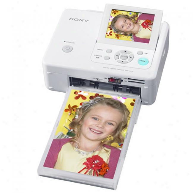 Sony Dppfp75 4x6 Dye-sub Compact Photo Printer W/ 3.5