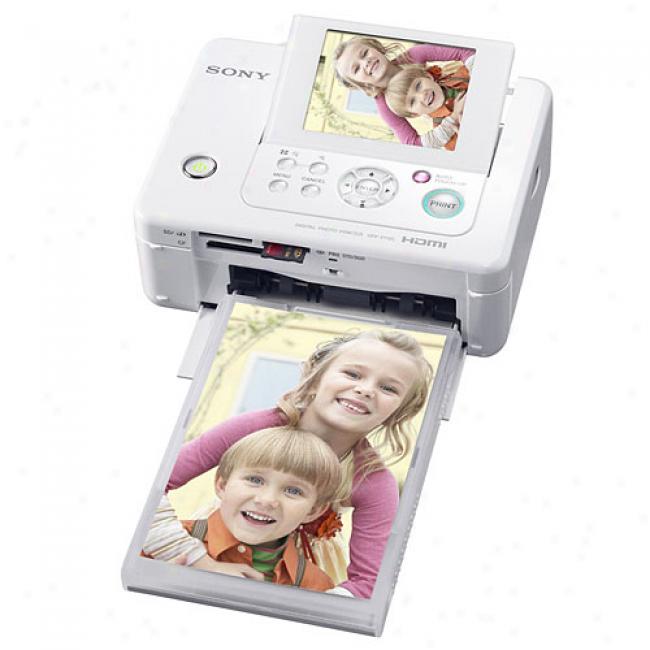 Sony Dppfp95 Picture Station: 4x6 Dye-sub Compact Photo Printer W/ 3.6