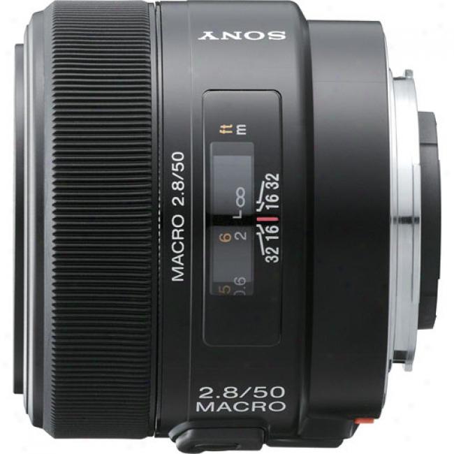 Sony Sal-50m28 50mm F/2.8 Macro Lens For Sony Alpha Digital Slr