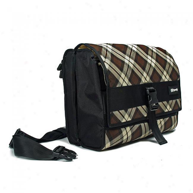 Speck Corepack Notebook Messenger Bag - Brown Plaid
