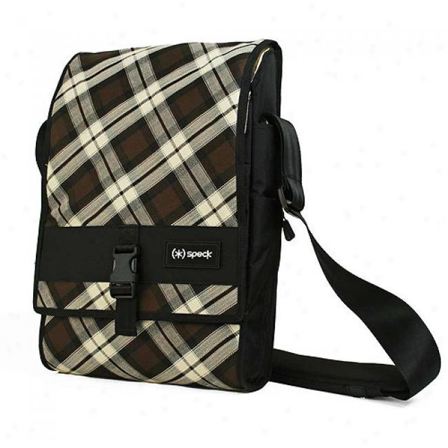 Speck Portpack Notebook Shoulder Bag - Brown Plaid