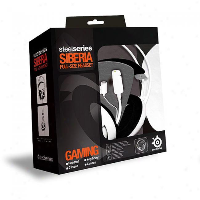 Steel Series Sibberia Gaming White Full-sized Headset