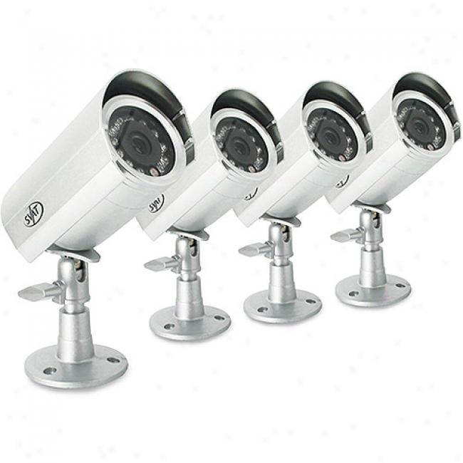 Svat 4 Hi-res Indooroutdoor Night Vision Security Cameras For Surveillance Systems
