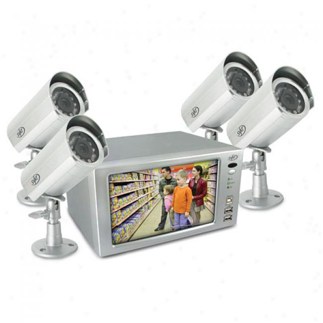 Svat Ckearvu1 Ultra Compact Web Ready Video Recording Security System W/ Built-in 7