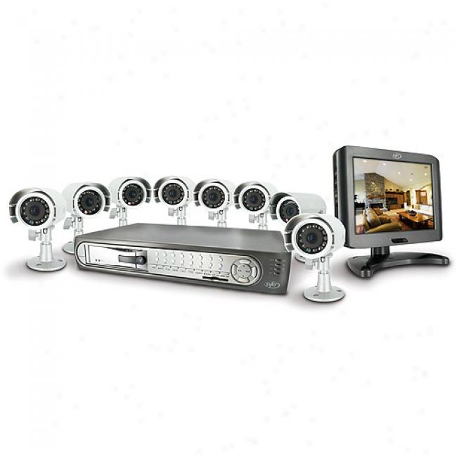 Svat Web Ready 8-channel Dvr Security System With 8