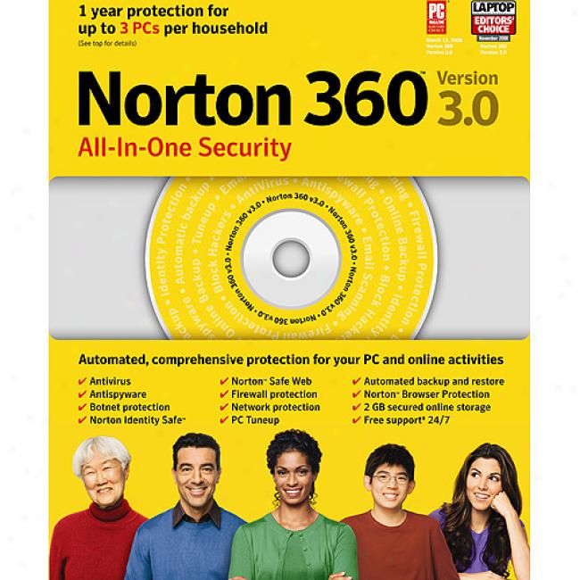 Symantec Norton 360 3.0 1-user / 3 Pc (pc)