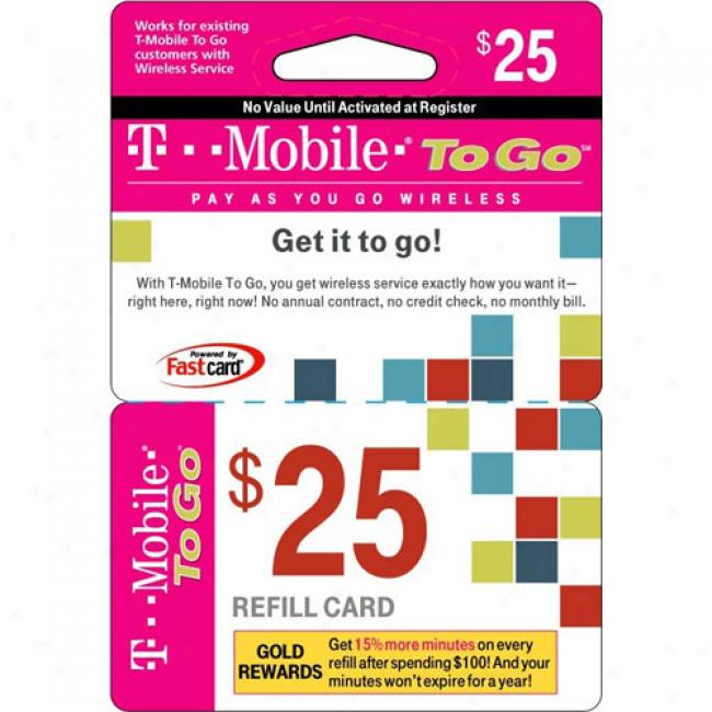T-mobile $25 Prepaid Wireless Airtime Card