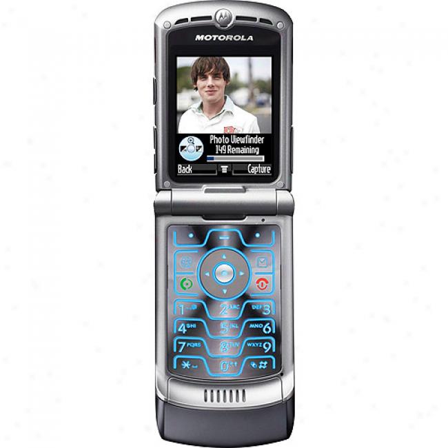 T- Mobile Motoro1a Razr V3 Prepaid Phone, Gray