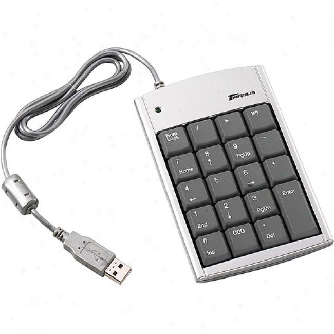 Targus Numeric Keypad With 2-port Hub, Pauk10u