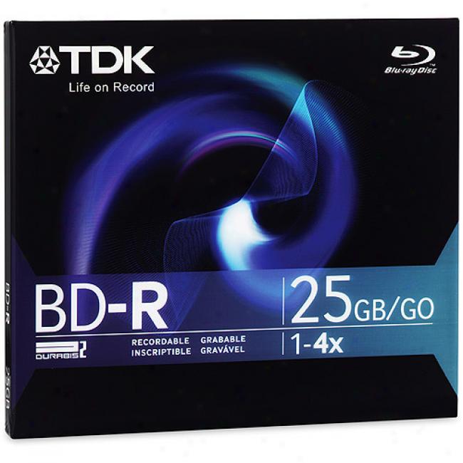 Tdk Bd-r Write-once Blu-ray Disc, Single