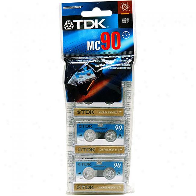 Tdk Microcassette Tapes, 3-pack