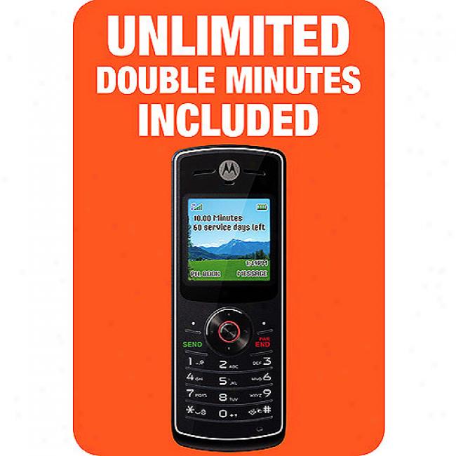 Tracfone Moto W175 Bundled W/ Double Minutes For The Life Of Your Phone (a $50 Value)