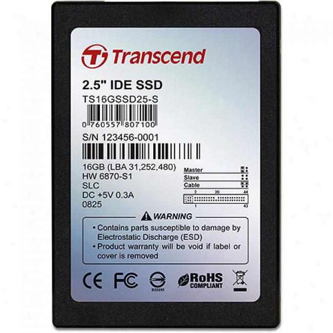 Transcend 16gb Slc Solid State Disk (ssd) W / Ide Intreface, 2.5''