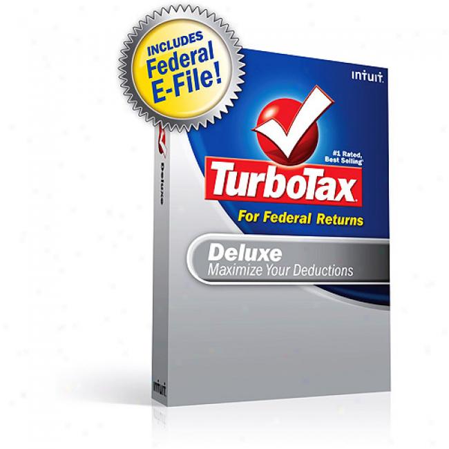 Turbotax Deluxe Federal + Federal E-file 2008