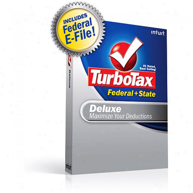 Turbotax Deluxe Federal + State + Federal E-file 2008