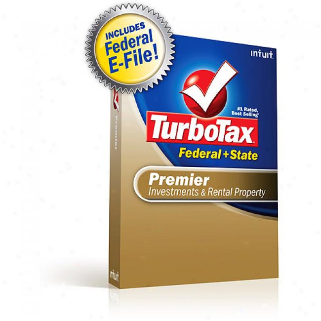 Turbotax Premier Federal + State + Federal E-file 2008