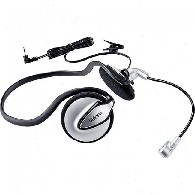 Uniden Hands-free Behind-the-head Headset Woth Boom Microphone