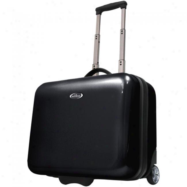 Us Traveler Rolling Laptop Briefcase, Royal Black