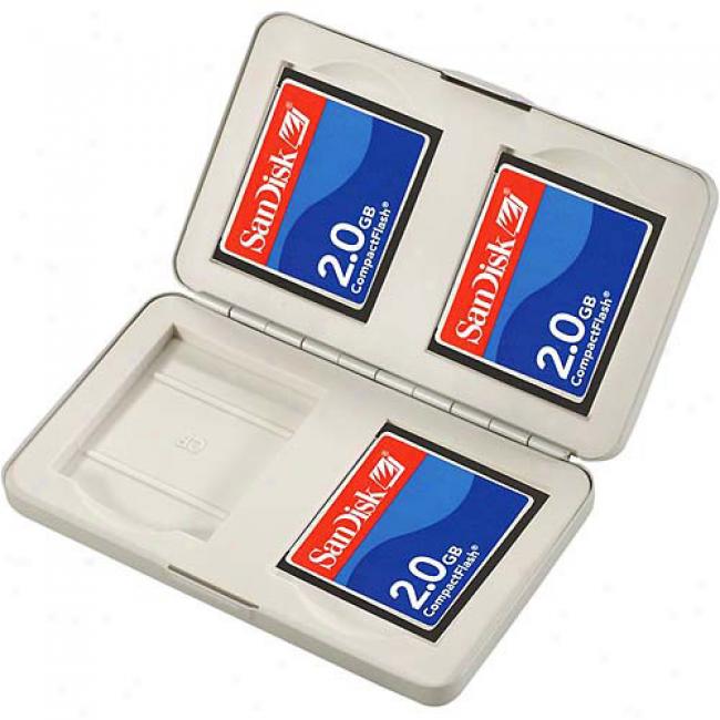 Vanguard Aluminum Case For 4 Compactflash Memory Cards