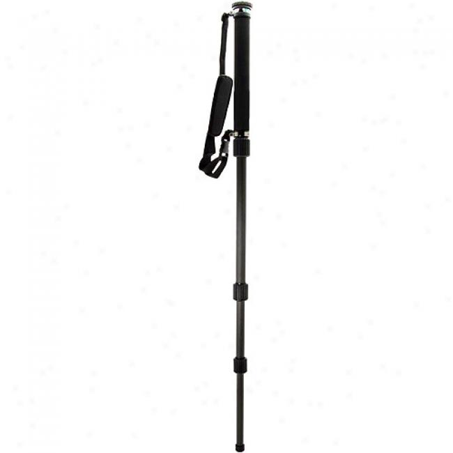 Velbon Carbon Fiber Monopod - Extends To 60 3/16 Inches, Folds To 18.875 Inches, Weighs 1.3 Pounds