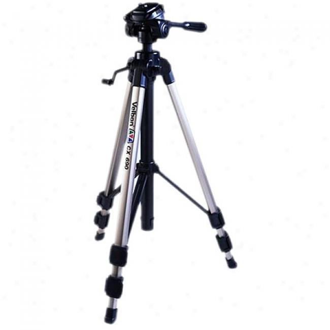 Velbon Deluxe Standard Size/dual Function Tripod With 3-way Panhad
