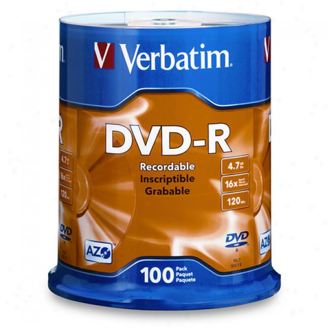 Verbatim 16x Dvd-r Blank Media