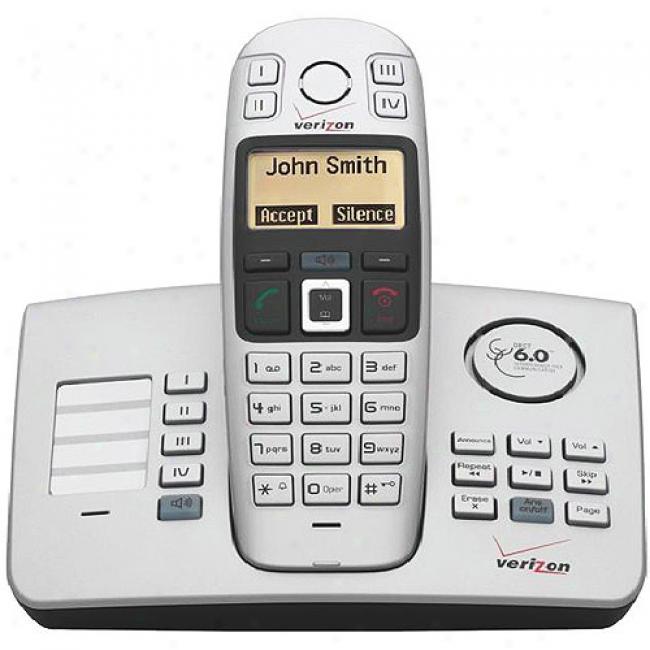 Verizon Dect 6.0 Base, And Phone With One Button Sos Emergency Dialing