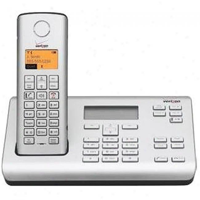Verizon Dect 6.0 Base, Digital Answering Machine, Dual Keypad, And 1 Phone