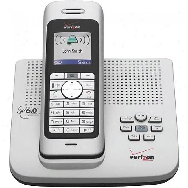 Verizon Dect 6.0 Base, Room Monitoring, Digital Answering Mzchine, Color Exhibition, And 1 Phone