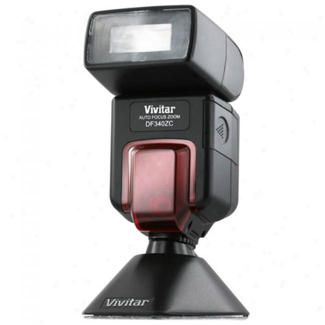 Vivitar Zoom And Bounce Flash 340z For Canon Digital Slr Cameras