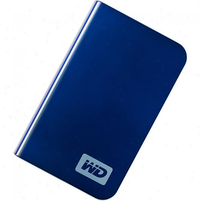 Western Digital 250gb My Passport Essential Portable External Hard Drive, Blue