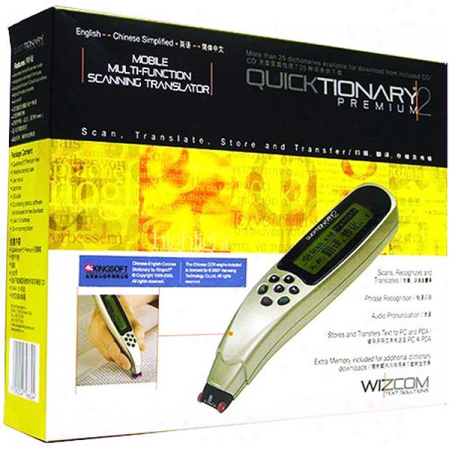 Wizcom Quicktionary 2 Premium Chinese Pen Scanner