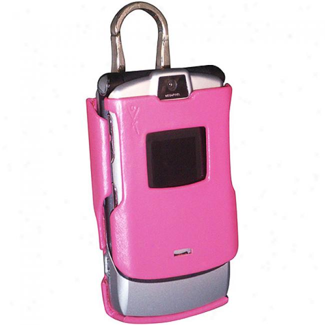 Yors Way Pink Molded Case For Motorola Razr V3