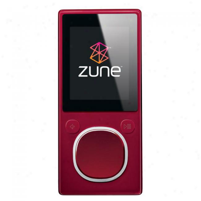 Zune 8gb Mp3 Video Plaher, Red